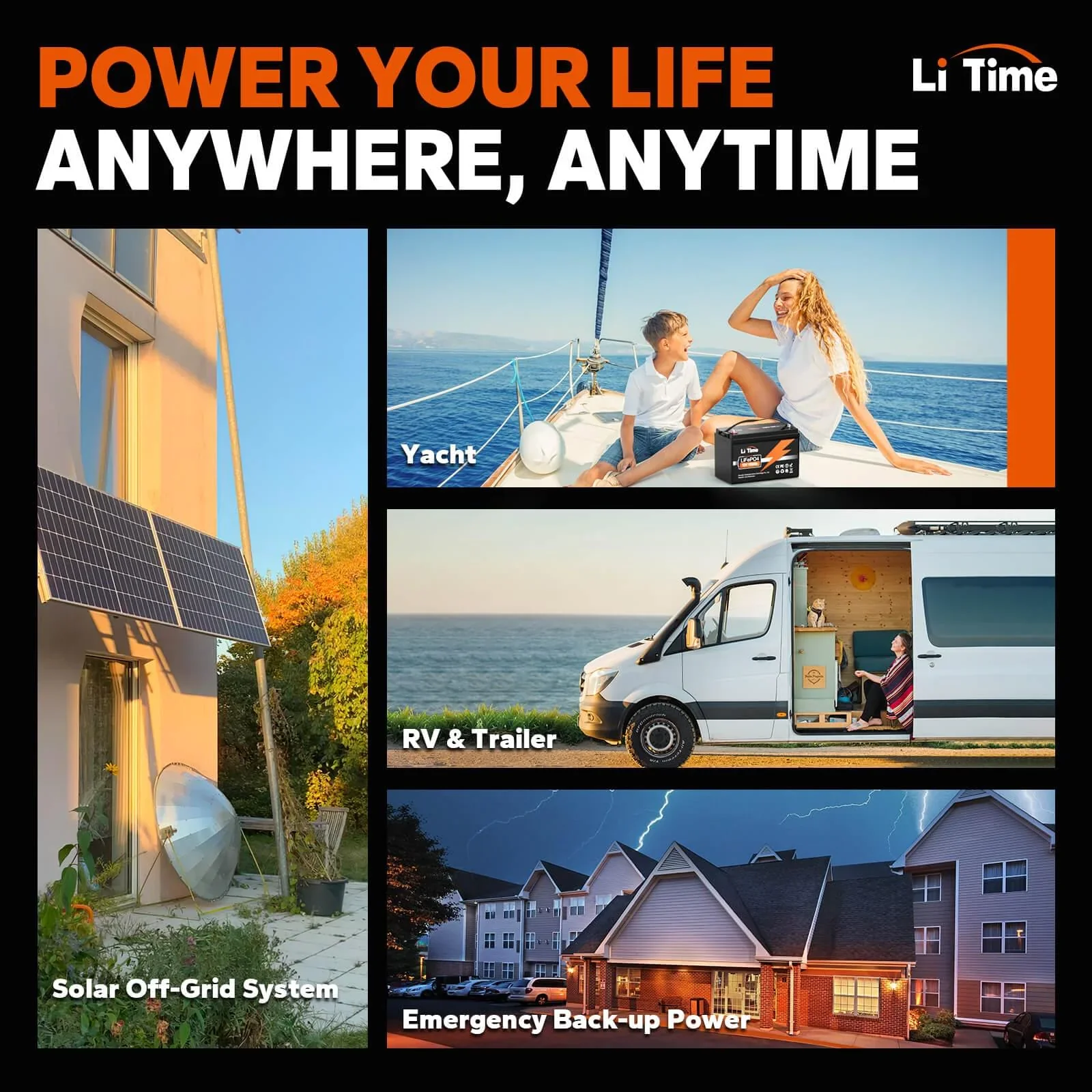 LiTime 12V 100Ah Lithium Deep Cycle Battery - Image 7