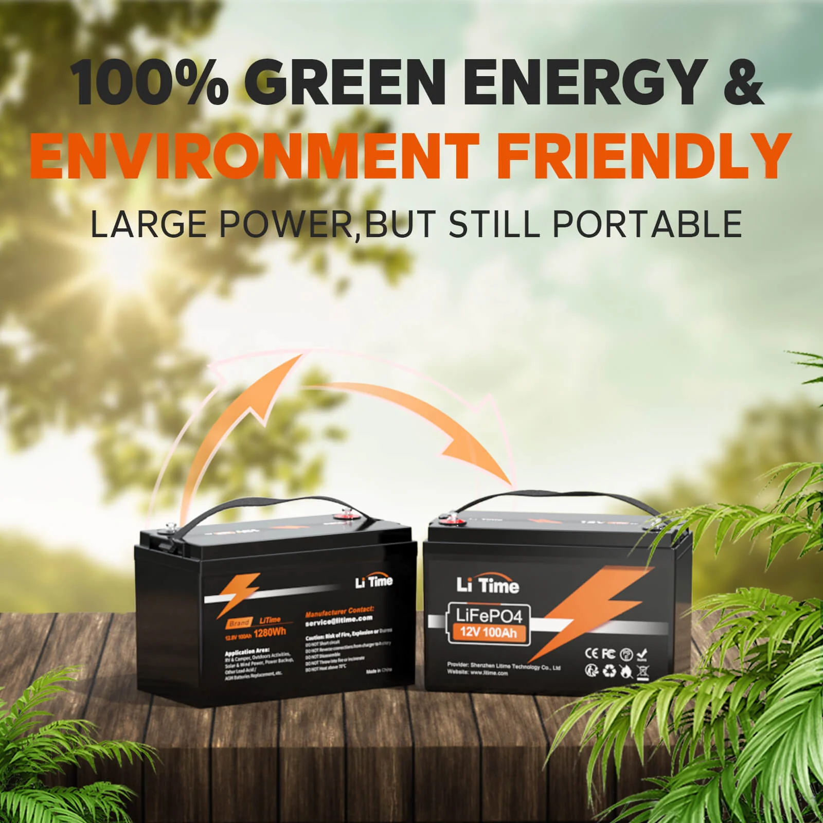 ✅Used✅LiTime 12V 100Ah Lithium Battery - Image 8