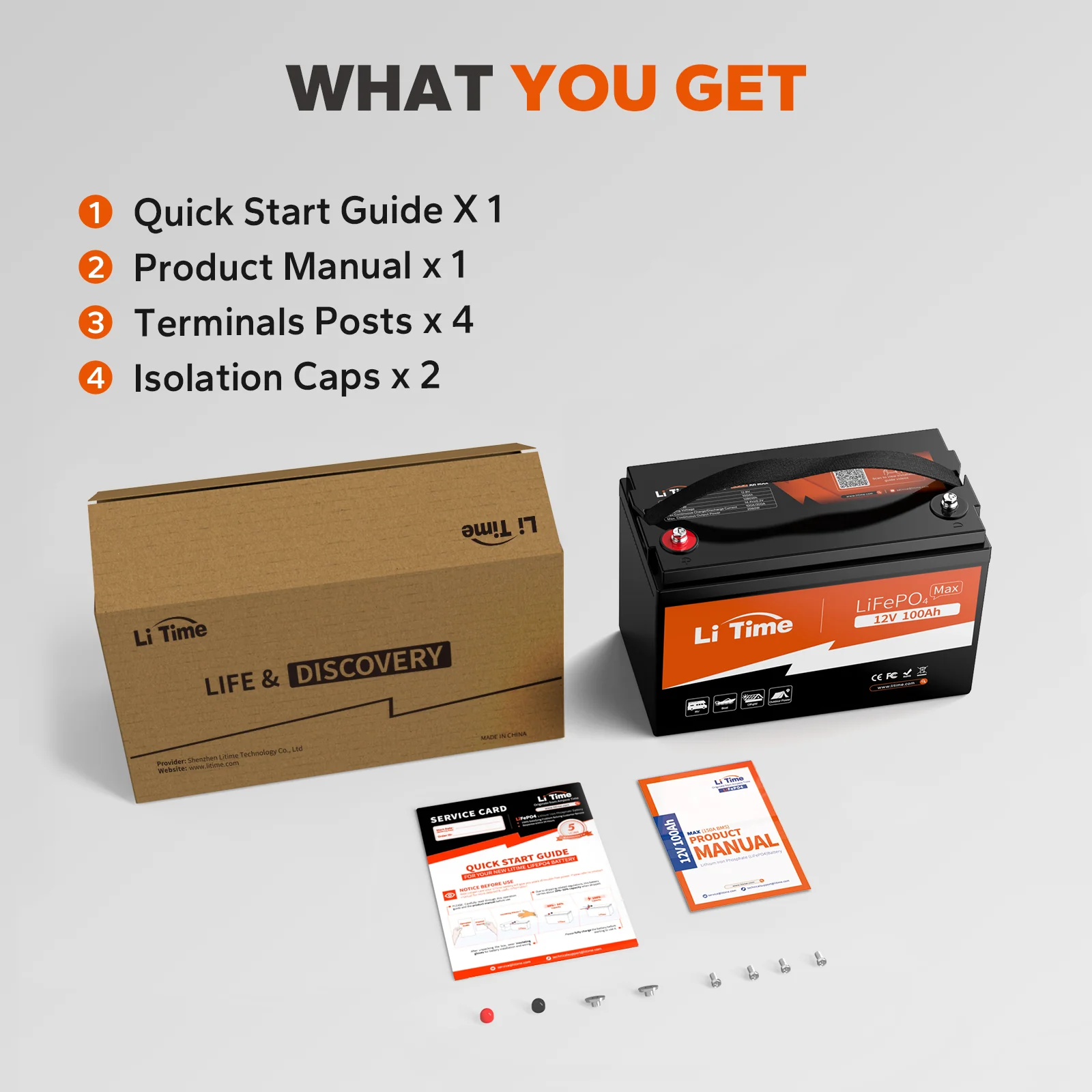 LiTime 12V 100Ah Max Lithium Deep Cycle Battery - Image 11