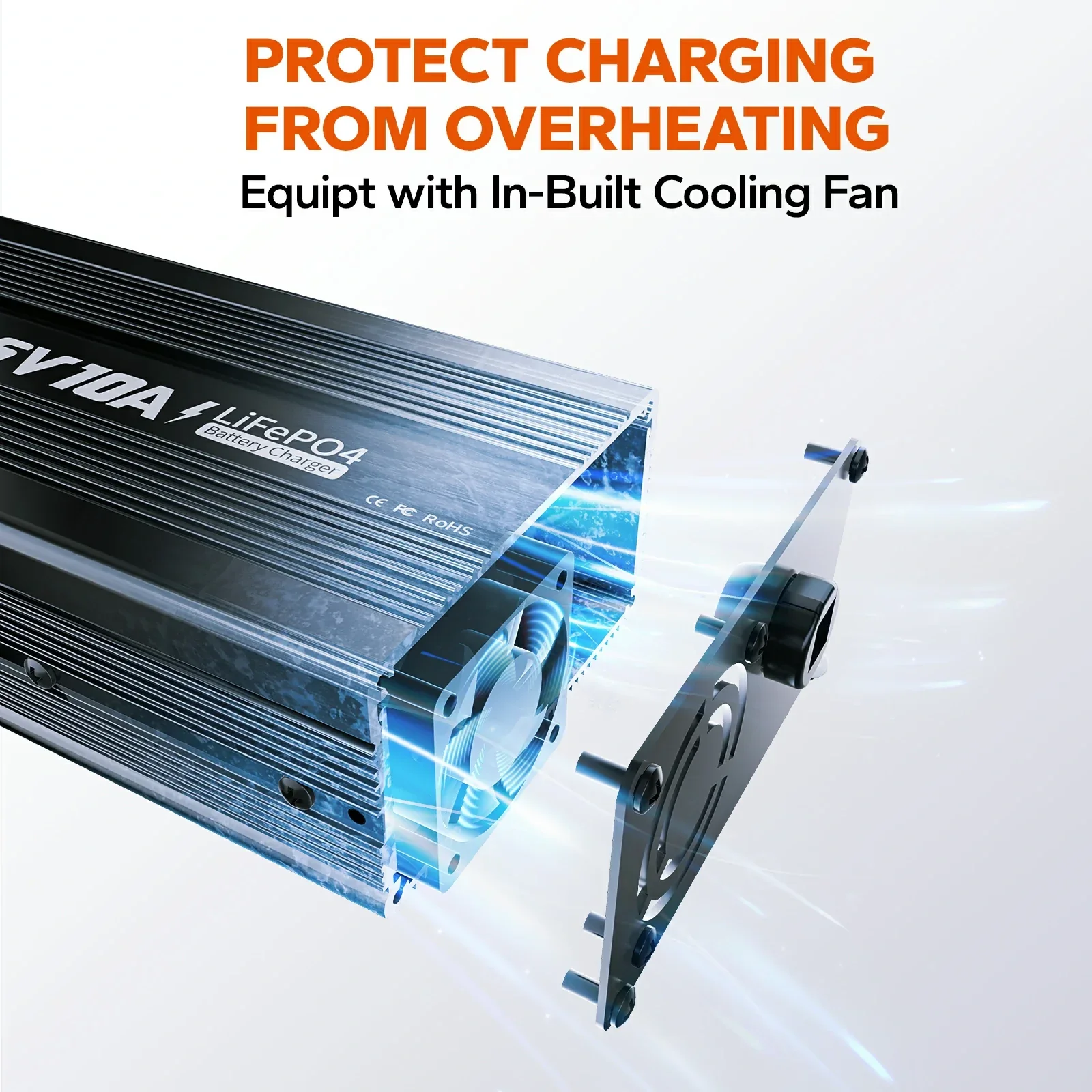 LiTime 12V(14.6V) 10A Lithium Battery Charger - Image 5