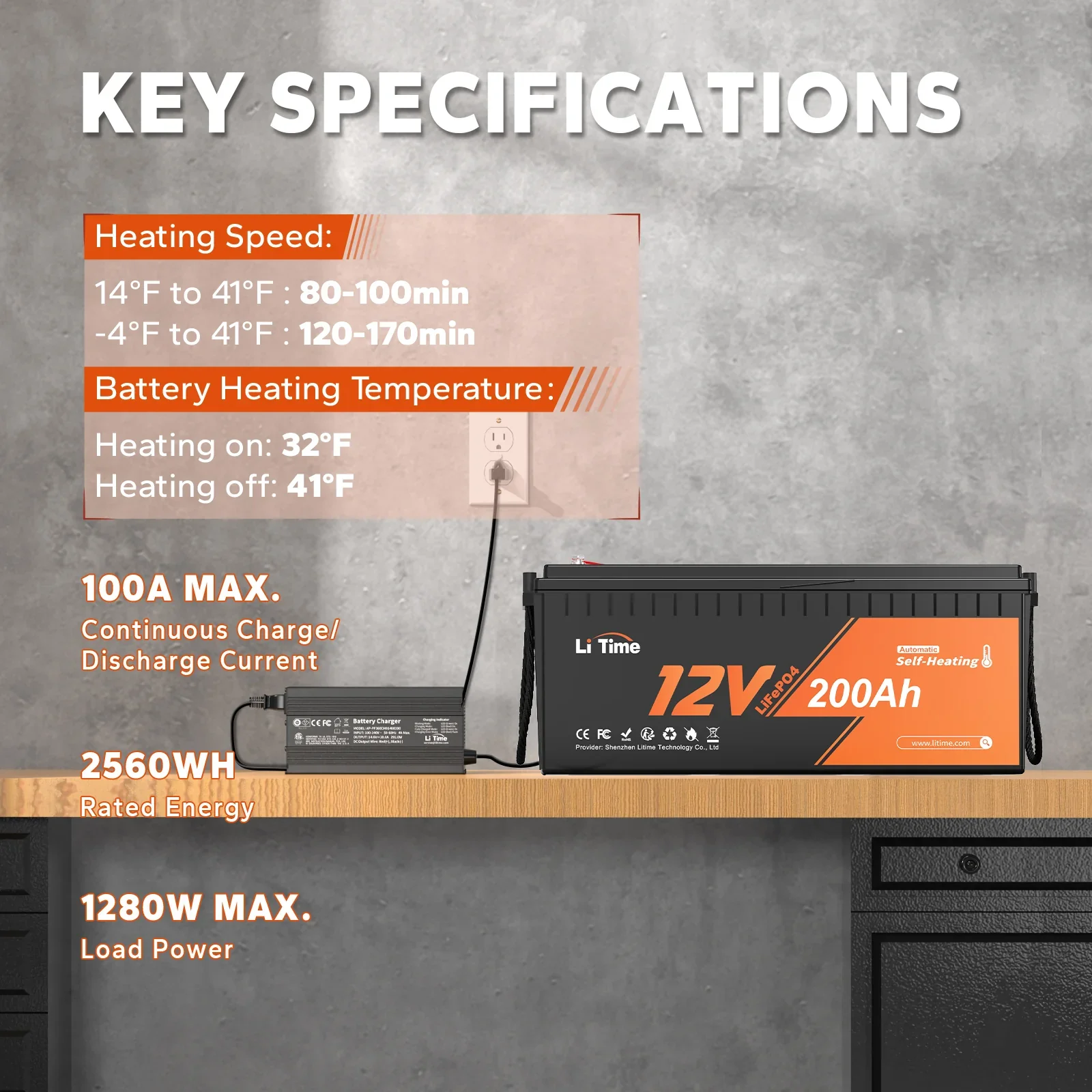 ✅Used✅LiTime 12V 200Ah Self heating Lithium Battery - Image 4