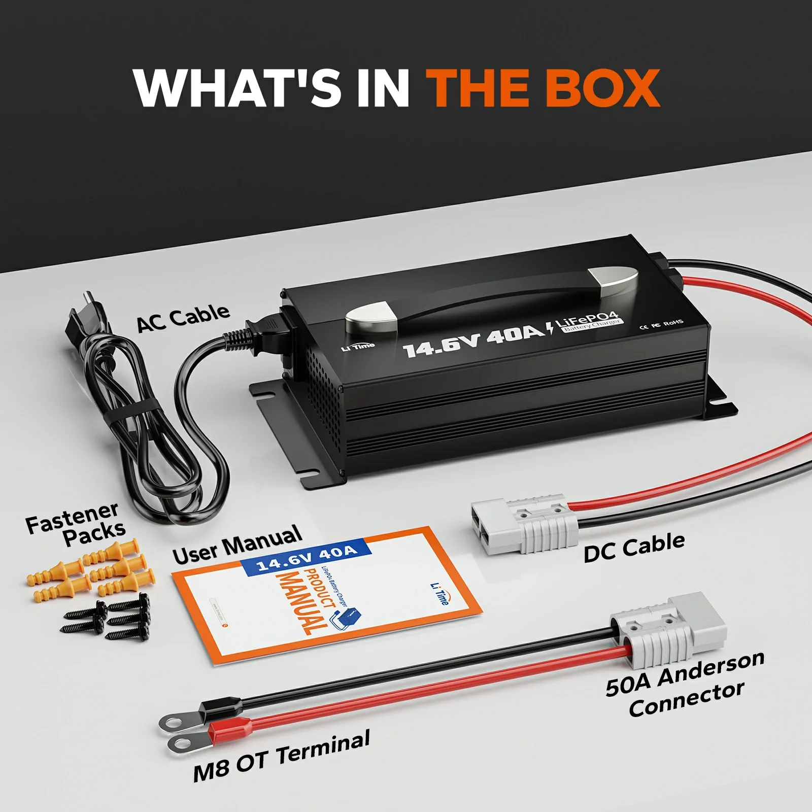 LiTime 12V(14.6V) 40A Lithium Battery Charger - Image 10
