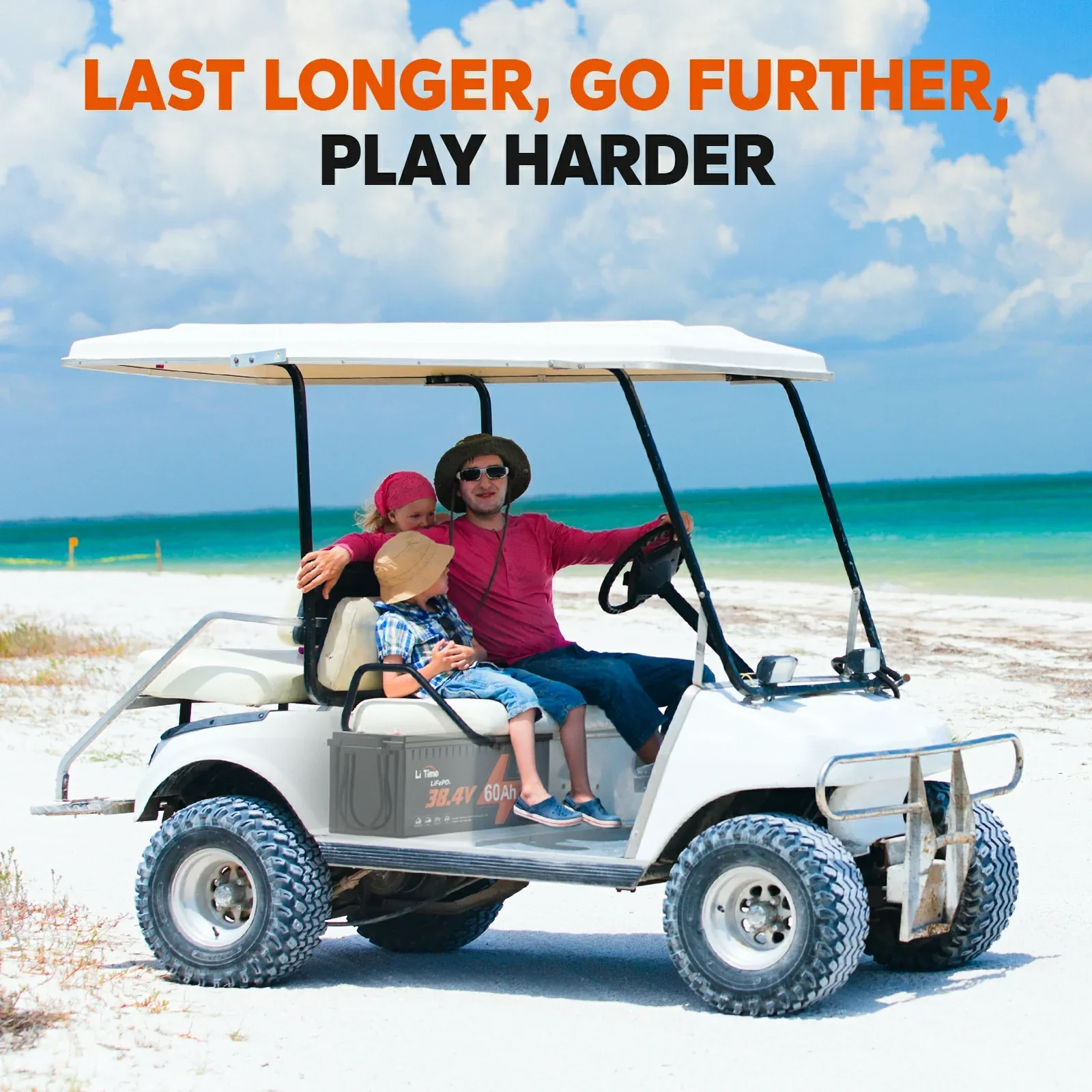 LiTime 36V 60Ah Lithium Golf Cart Battery - Image 8