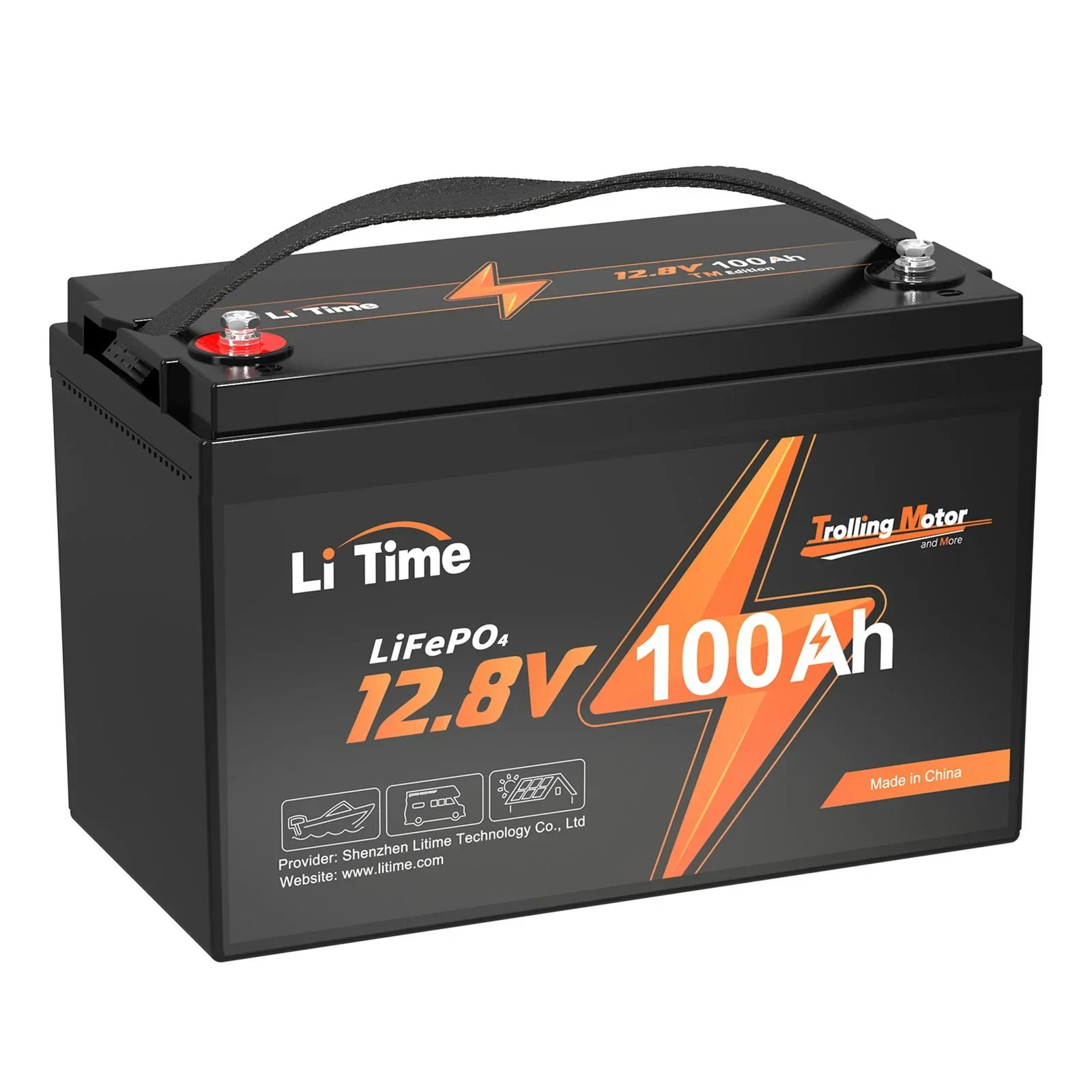 ✅Used✅LiTime 12V 100Ah TM LiFePO4 Battery