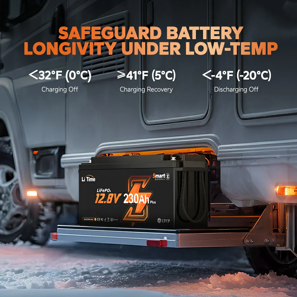 LiTime 12V 230Ah Bluetooth Lithium RV Battery - Image 6